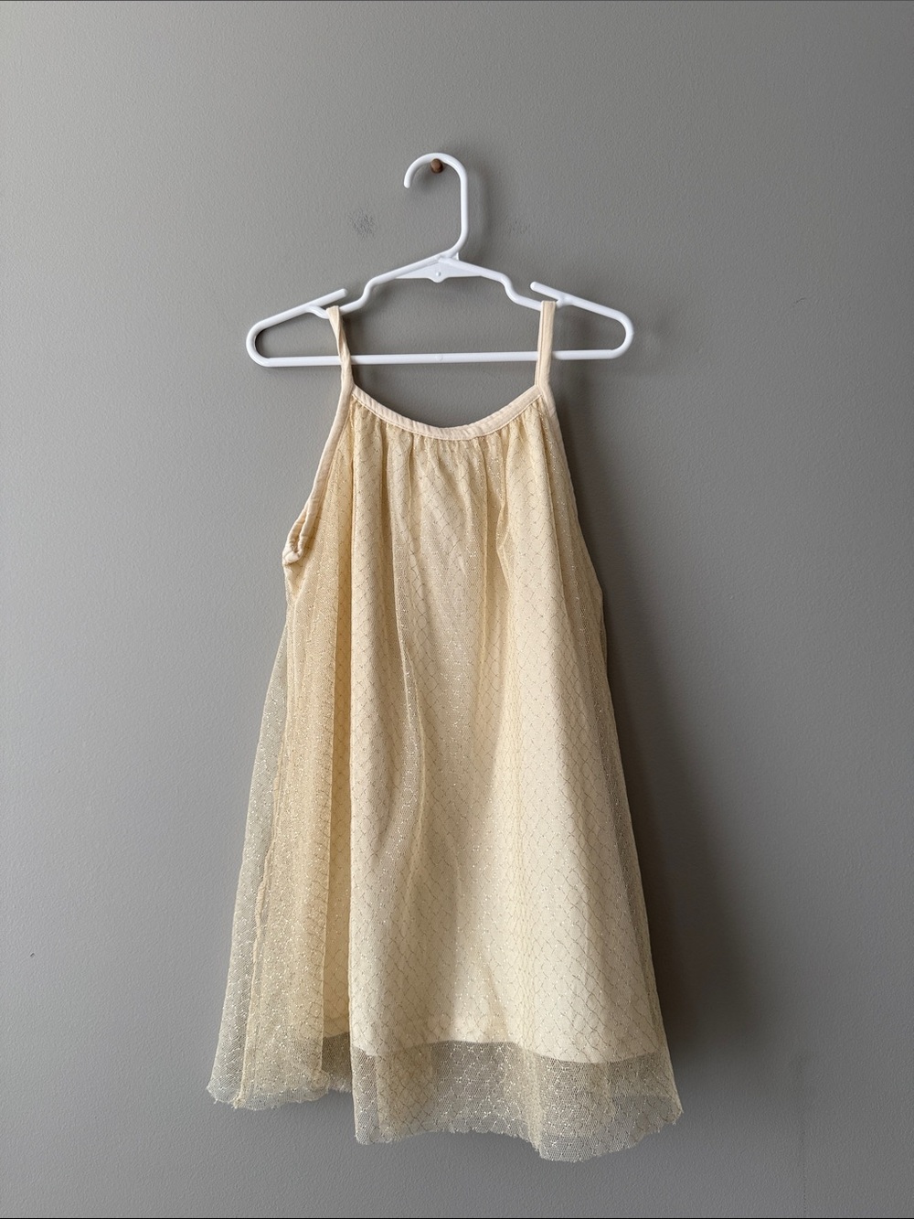 Zara kids 4-5 years Cream Sparkle Tulle Party Dress